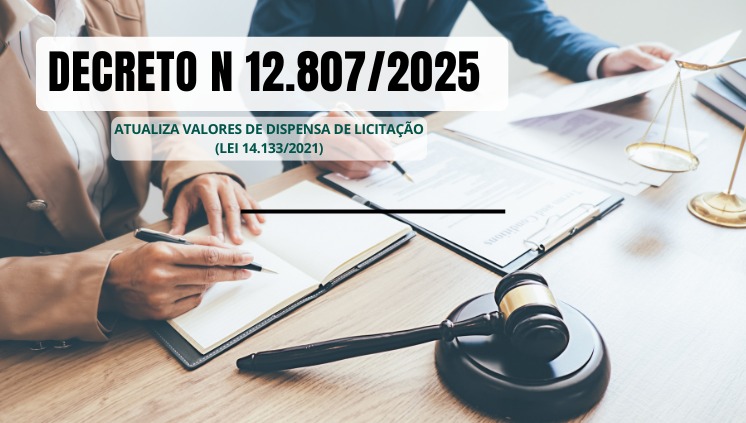Atualizados os valores de Dispensa de Licitação para 2026